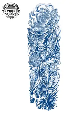 tatouage ephemere bras japonais Tatouage éphémère bras japonais