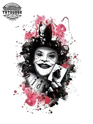 tatouage ephemere bras joker Tatouage éphémère bras joker