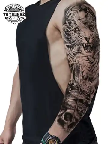tatouage ephemere bras jungle photo Tatouage éphémère bras jungle