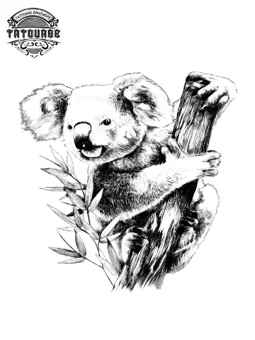 tatouage ephemere bras koala Tatouage éphémère bras koala