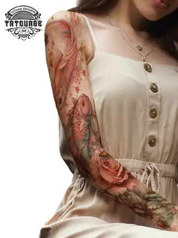tatouage ephemere bras koi photo Tatouage éphémère bras koï