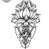 tatouage ephemere bras lotus Tatouage éphémère bras lotus
