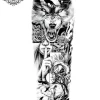 tatouage ephemere bras loup Tatouage éphémère bras loup