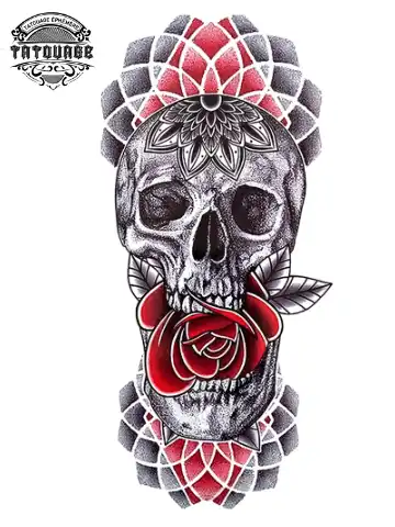 Tatouage éphémère bras mandala femme