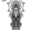 Tatouage éphémère bras mandala homme