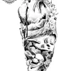 tatouage ephemere bras oce?an Tatouage éphémère bras océan