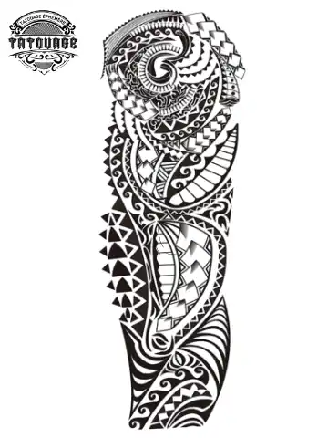 tatouage ephemere bras polyne?sien homme Tatouage éphémère bras polynésien homme