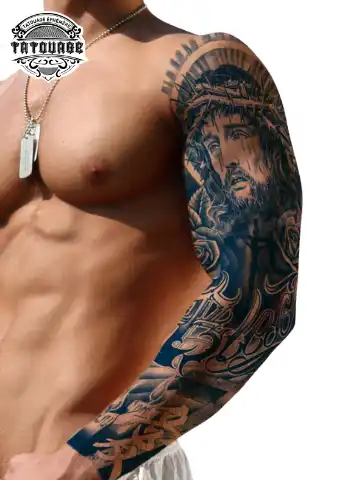 tatouage ephemere bras religieux photo Tatouage éphémère bras religieux