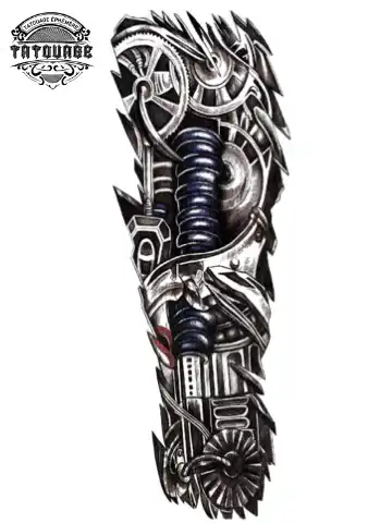 tatouage ephemere bras robot Tatouage éphémère bras robot
