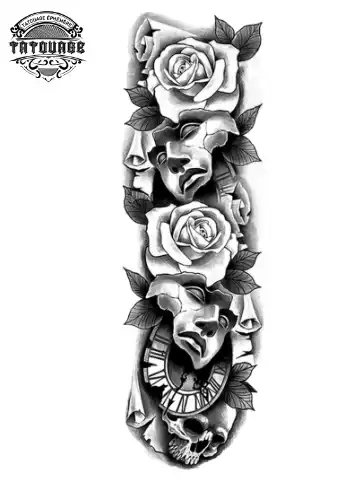 tatouage ephemere bras rose femme Tatouage éphémère bras rose femme