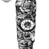 tatouage ephemere bras rose horloge Tatouage éphémère bras rose horloge