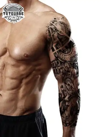 tatouage ephemere bras spartiate photo Tatouage éphémère bras spartiate