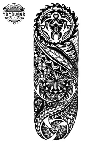 tatouage ephemere bras tahitien Tatouage éphémère bras tahitien