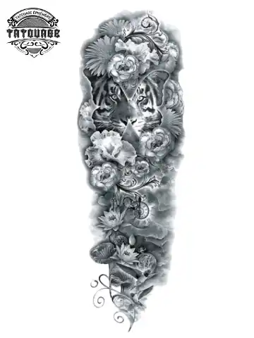 tatouage ephemere bras tigre Tatouage éphémère bras tigre