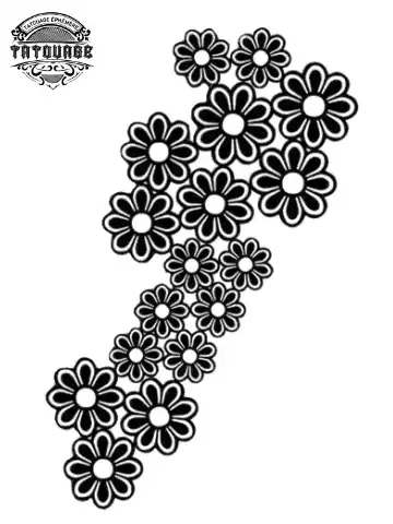 Tatouage éphémère bras végétal