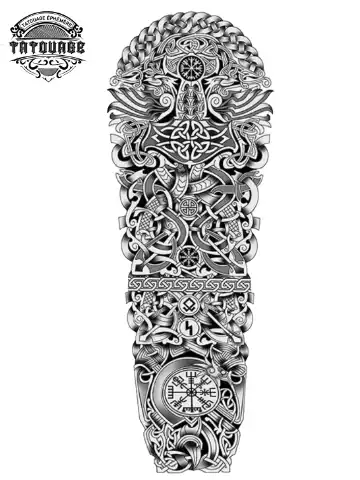 tatouage ephemere bras viking homme Tatouage éphémère bras viking homme