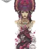 Tatouage éphémère bras visage femme