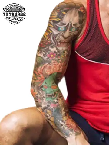 tatouage ephemere bras yakuza photo Tatouage éphémère bras yakuza