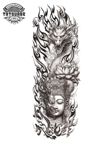 tatouage ephemere bras zen Tatouage éphémère bras zen