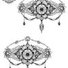 tatouage ephemere cheville arabesque fleur Tatouage éphémère cheville arabesque fleur