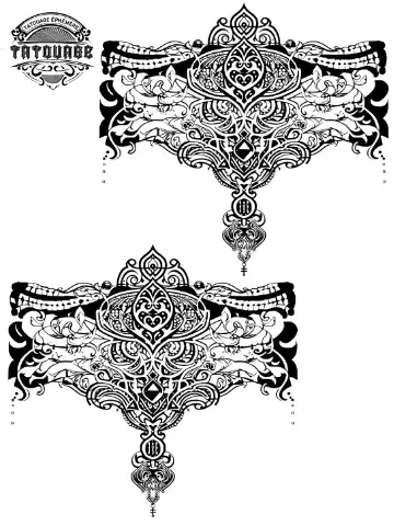 tatouage ephemere cheville arabesque Tatouage éphémère cheville arabesque