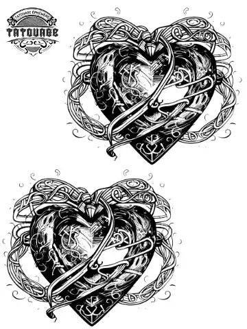 tatouage ephemere cheville avec coeur Tatouage éphémère cheville avec coeur