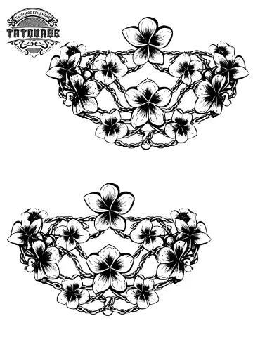 tatouage ephemere cheville avec fleur Tatouage éphémère cheville avec fleur