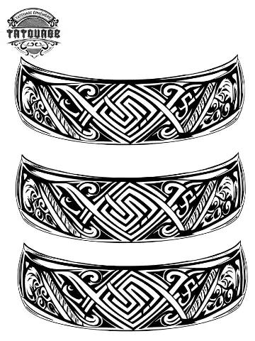 tatouage ephemere cheville bracelet polynesien Tatouage éphémère cheville bracelet polynésien