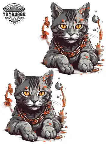 tatouage ephemere cheville chat Tatouage éphémère cheville chat