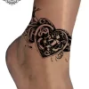 tatouage ephemere cheville coeur photo Tatouage éphémère cheville coeur