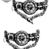 tatouage ephemere cheville coordonnees gps Tatouage éphémère cheville coordonnées gps