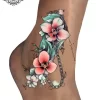 tatouage ephemere cheville couleur photo Tatouage éphémère cheville couleur