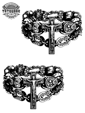 tatouage ephemere cheville croix Tatouage éphémère cheville croix
