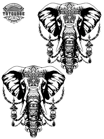 tatouage ephemere cheville elephant Tatouage éphémère cheville éléphant