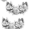 tatouage ephemere cheville femme fleur Tatouage éphémère cheville femme fleur