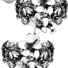 tatouage ephemere cheville femme fleur de lys Tatouage éphémère cheville femme fleur de lys