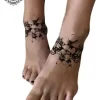 tatouage ephemere cheville femme fleur de lys photo Tatouage éphémère cheville femme fleur de lys