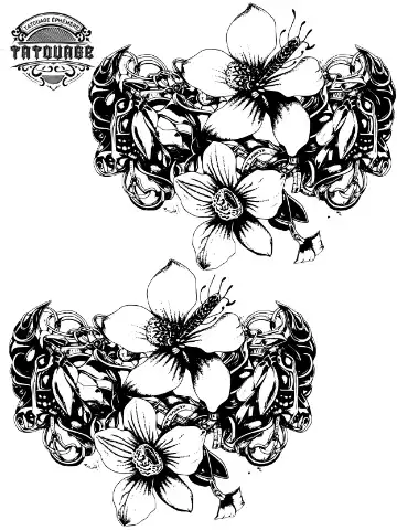 tatouage ephemere cheville femme fleur de lys Tatouage éphémère cheville femme fleur de lys