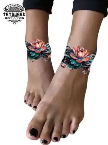 Tatouage éphémère cheville femme original