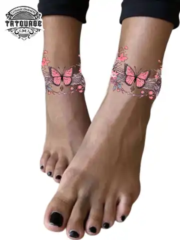 tatouage ephemere cheville femme photo Tatouage éphémère cheville femme