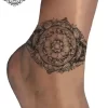 tatouage ephemere cheville fleur photo Tatouage éphémère cheville fleur