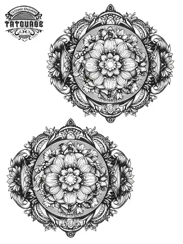 tatouage ephemere cheville fleur Tatouage éphémère cheville fleur