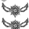 tatouage ephemere cheville flocon de neige Tatouage éphémère cheville flocon de neige