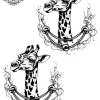 tatouage ephemere cheville girafe Tatouage éphémère cheville girafe