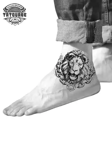 tatouage ephemere cheville homme photo Tatouage éphémère cheville homme