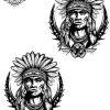 Tatouage éphémère cheville indien