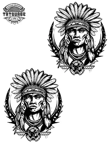 Tatouage éphémère cheville indien