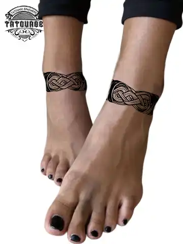 tatouage ephemere cheville infini photo Tatouage éphémère cheville infini