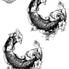 Tatouage éphémère cheville japonais
