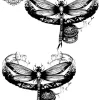 tatouage ephemere cheville libellule Tatouage éphémère cheville libellule